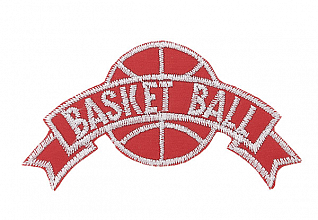 Термоаппликация "Basketball" красный