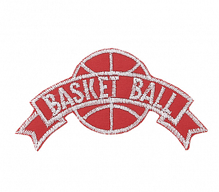 Термоаппликация "Basketball" красный